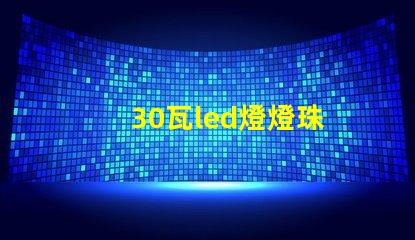 30瓦led燈燈珠