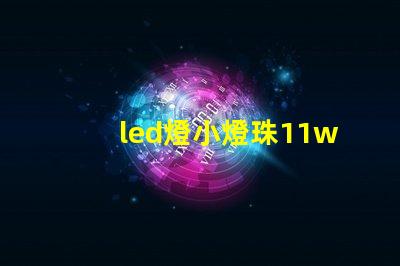 led燈小燈珠11w