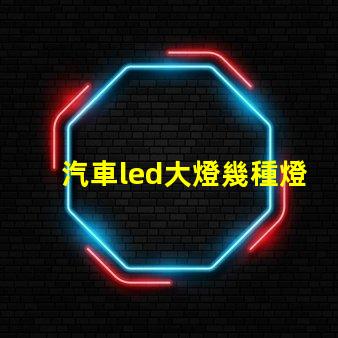 汽車led大燈幾種燈珠