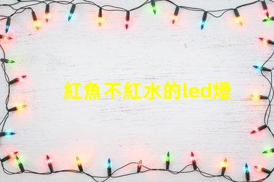 紅魚不紅水的led燈珠