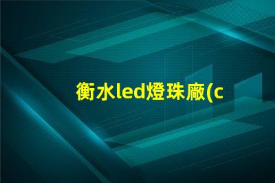 衡水led燈珠廠(chǎng)家